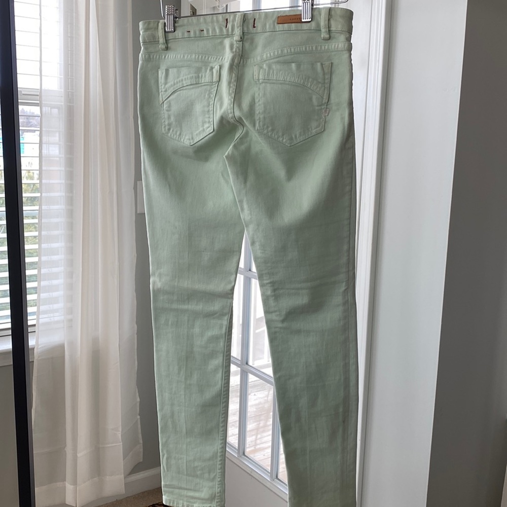 The Charmer Skinny Jeans in Mojito/ light green color